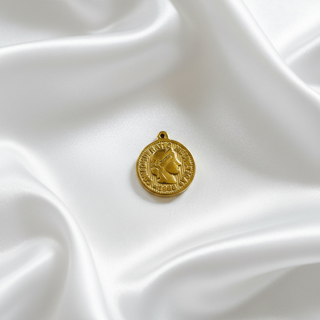 Charm Pièce de monnaie doré