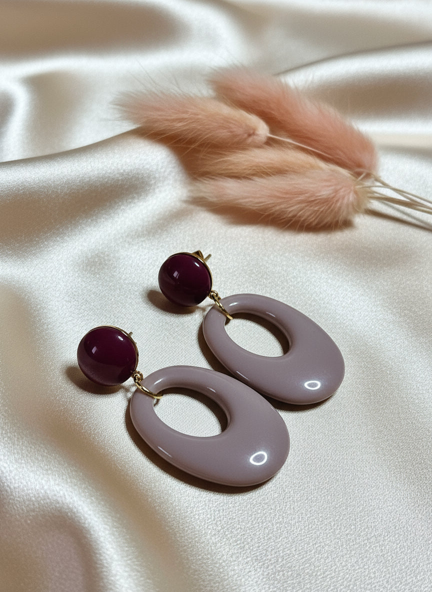 Boucles d'oreilles Ovaline