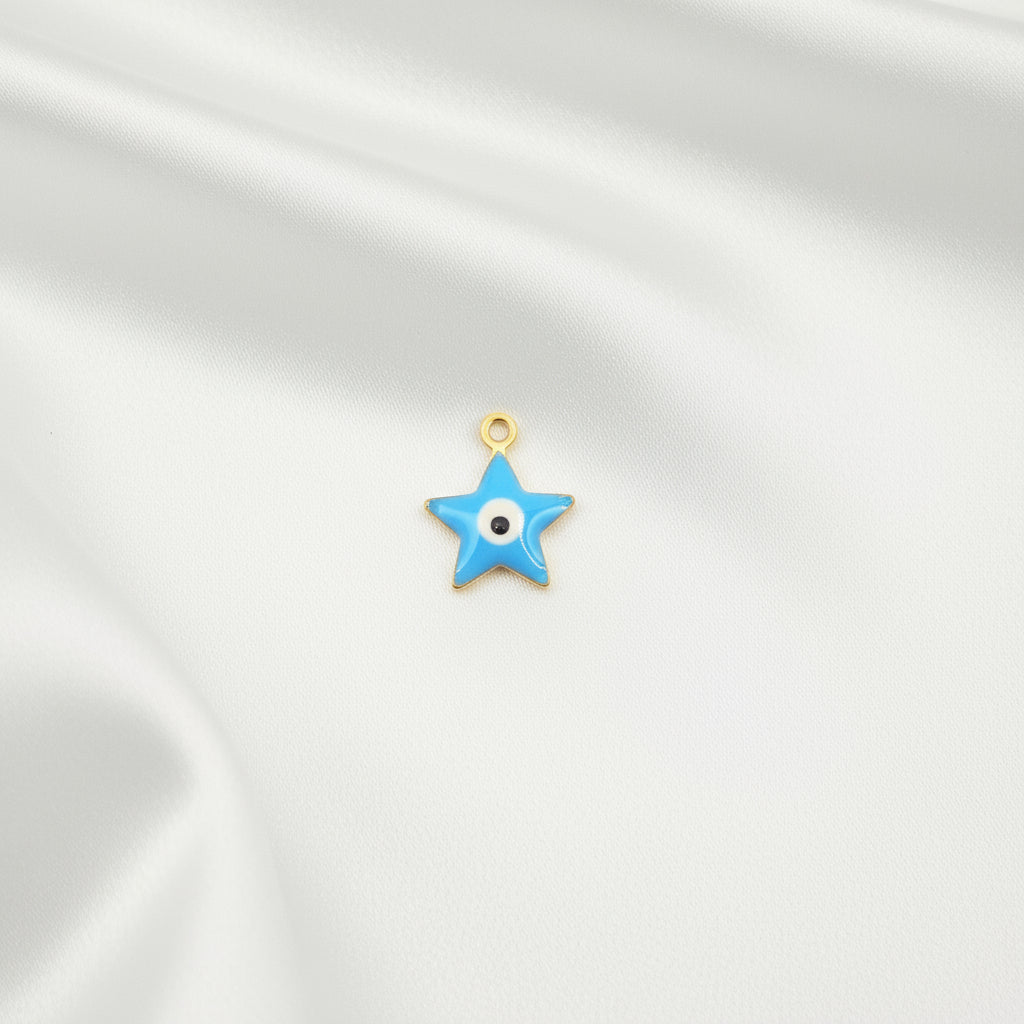 Charm mini Etoile Oeil maléfique doré