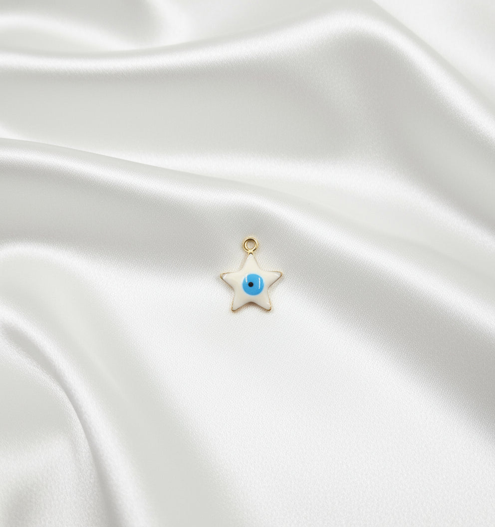 Charm mini Etoile Oeil maléfique doré