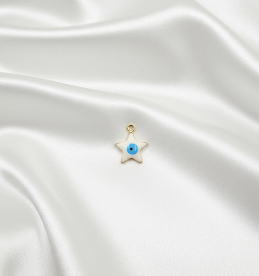 Charm mini Etoile Oeil maléfique doré
