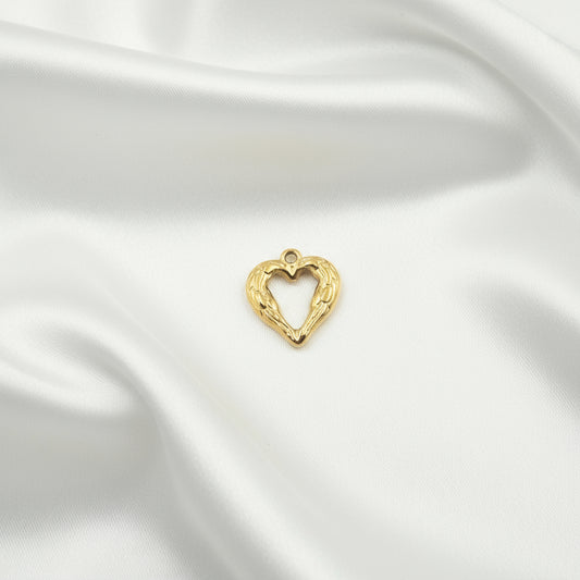 Charm Coeur creu doré