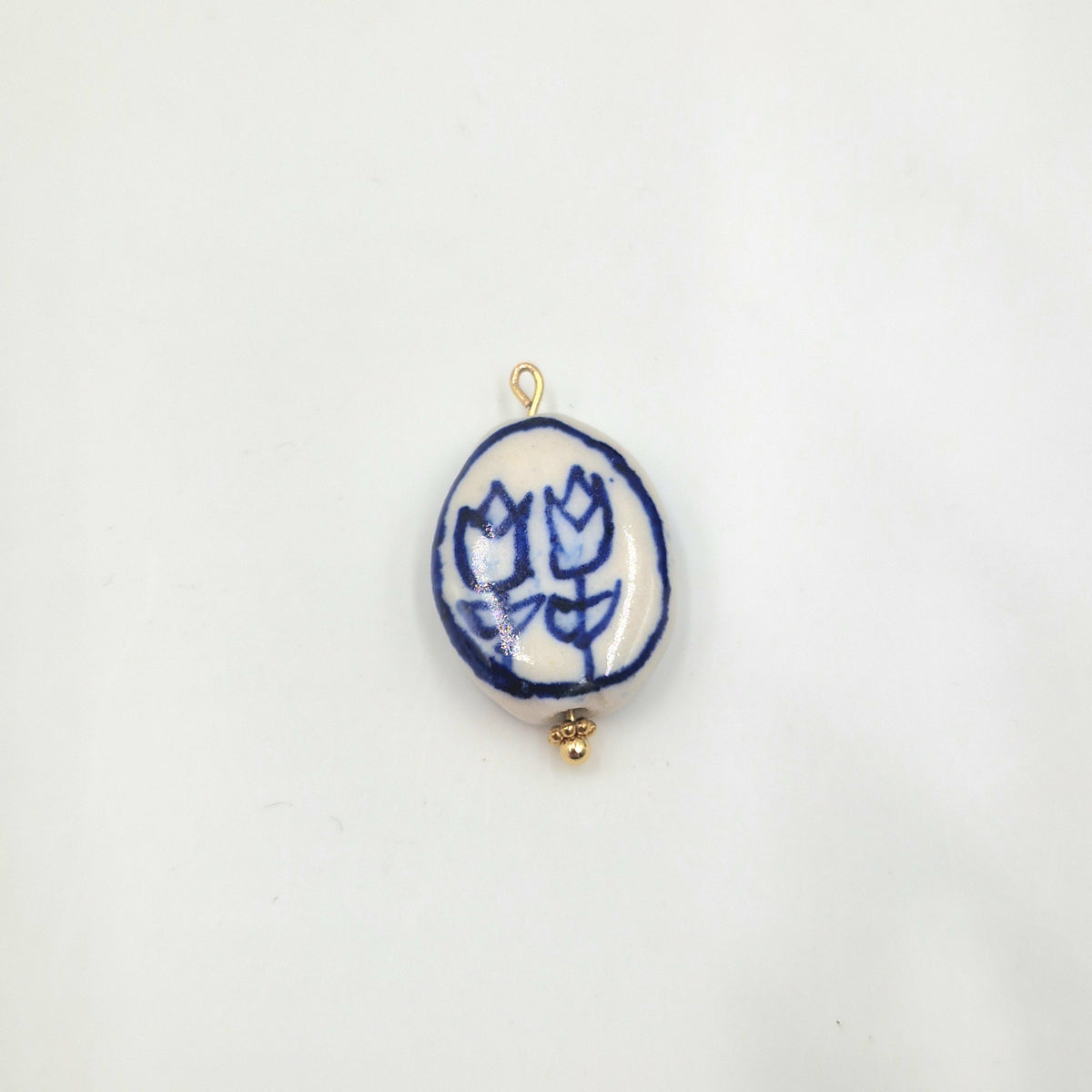 Charm Perle céramique Tulipe