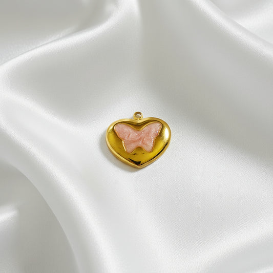 Charm Coeur papillon