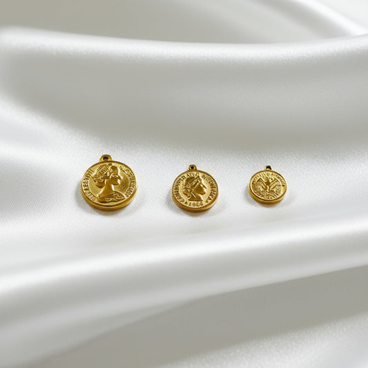Charm Pièce de monnaie doré