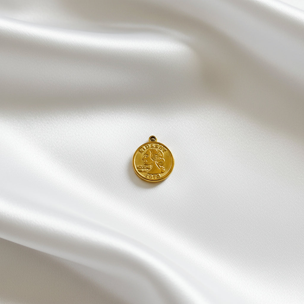 Charm Pièce de monnaie doré