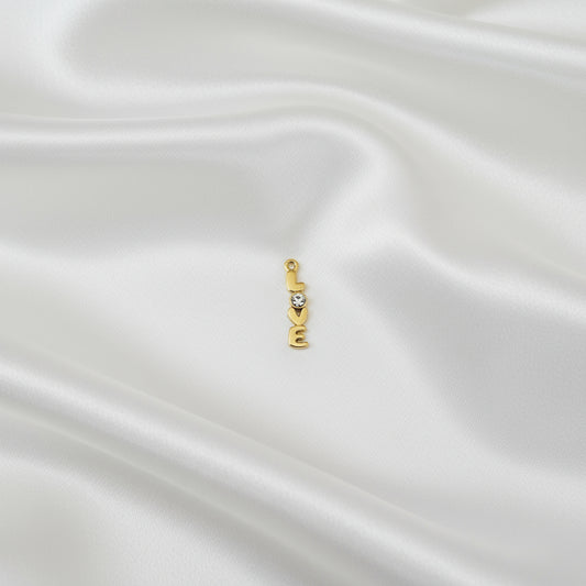 Charm Love doré et strass
