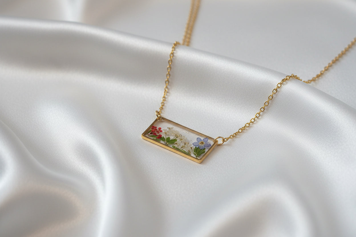 Collier Jardin fleuri